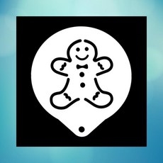 홈베이킹 주방용 스텐실도안 스텐 진저맨 베이킹틀 쿠키, 1개, 상세페이지 참조