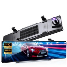 12 IPS 4K 64GB SD GPS IMX589 CMOS 드라이브 레코더 차재 미러형 인치 액정 대화면