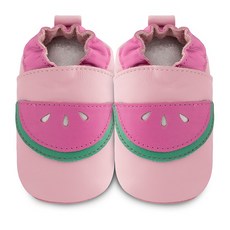 shooshoos 英國 真皮手工學步鞋 嬰兒鞋 粉紅西瓜