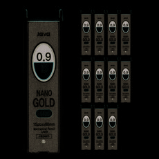 자바펜 나노 골드 샤프심 B, 0.9mm, 12개