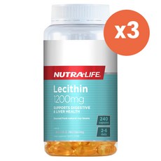 뉴트라라이프 레시틴 1200mg 200캡슐 3EA, 200정