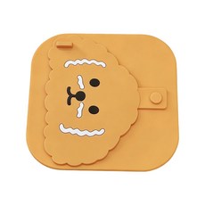 싱크대 및 욕실 배수구와 호환되는 가정용 실리콘 배수 커버 데일리 케어와 함께 귀여운 얼굴 디자인 청소와 호환되는 1피스, 1개, 노란 색