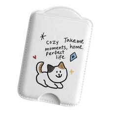 까사루미 자력강화 갤럭시 맥세이프 가죽 카드지갑, 1개, 03 TAKE ME HOME