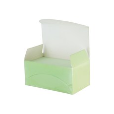 【CHL】簡約 復古 彩色 牛皮紙 方形 單字卡 商務DIY 名片 圓角白卡紙 黑卡牛皮紙 打孔便簽 留言備註, 綠