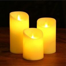 촛불 LED 흔들리는 조명 가짜초 건전지 양초 캔들 무드등 LED조명, 12.5CM