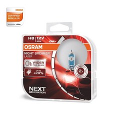 오스람 나이트 브레이커 레이저 150% 젠2 H1 H3 H4 H7 H8 H11 HB3(9005) HB4(9006) 2개입, 2개