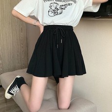 夏季蓬蓬褲女生A字褲裙運動裙百褶褲學生裙褲衩裙羽毛球運動褲裙