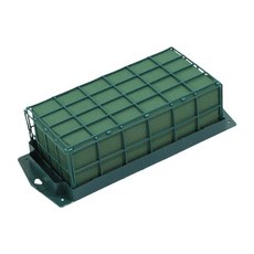 YSSHOP 플로럴 폼 케이지 DIY 플로리스트 용품 공예품(홀더 포함) 웨딩카 파티 생일을 위한 꽃꽂이, 23cm x 11cm x 8.2cm, 플라스틱 폼, 녹색