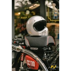 P&J 捷寶 BLADE RIDER 二代 玻璃纖維 山車帽 復古 越野 騎士帽 經典銀色, 1個, M