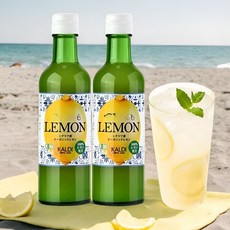 일본 칼디 이탈리아 시칠리아 레몬 과즙 원액 300ml x2병 레몬수