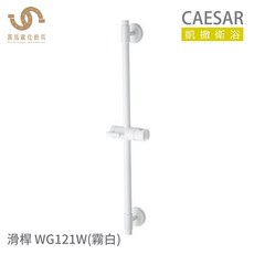 凱撒衛浴 CAESAR WG121W 白色 / WG121B 黑色 浴室滑桿 淋浴滑桿 304不鏽鋼, WG121W (白色)
