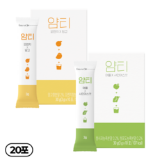 얌티 2종 애플 샤인머스캣 x 오렌지 망고, 2박스, 10개입, 3g