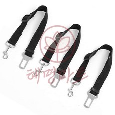 혜명생필품마트 반려견 차량 안전벨트 3p세트 블랙