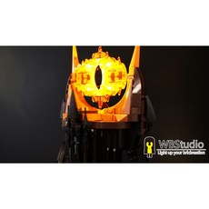 WBS樂光創意 10333 魔戒 黑塔 索倫塔 邪眼 專用燈組, 1個, 燈組包+USB 電源線