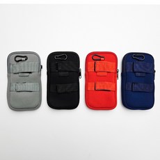 등산 가방 배낭 스마트폰 핸드폰 파우치 휴대폰 보조 가방, 레드, 1개