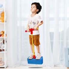 몽프레 실내 프로그 스카이콩콩 스폰지 EVA 유아 아동 포고스틱, 프로그 스카이콩콩 블루, 1개