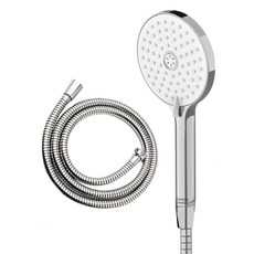 아메리칸스탠다드 컨셉 샤워기 샤워헤드 3기능+ 국산 황동스텐 샤워호스 2M세트 MGJA015, 크롬, 1세트