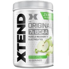 Xtend BCAA 아미노산 파우더 스매시 애플맛 미국 직배송 400g, 1개