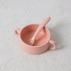 베이비스토리 KEAN 실리콘 이유식 식판 용기 컵 등 24종 할인모음, 실리콘 양손 볼, 핑크, 1개