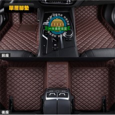 TOYOTA RAV4 腳踏墊 全年式專車專用 XPE無毒環保材料 3D立體高邊 防水防漏, 《單層腳墊 》底墊【咖啡色款】