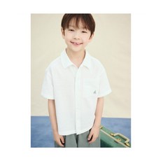 빈폴 키즈 BI5465U011 클래식 시어서커 상하 세트 화이트 906004