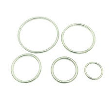 WIN 五金 台灣製造 線徑12mm 焊接圓圈圈 白鐵配件 登山鉤, 1個