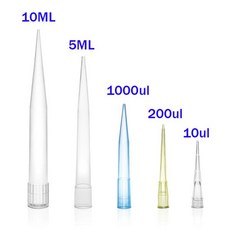 실험실 피펫 팁 일회용 플라스틱 과학 장비 10ul 5ML, 02 1000ul  500pcs