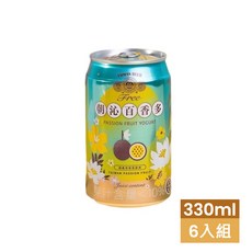 台酒TTL 金牌FREE啤酒風味飲料-白桃烏龍 (6入組) - 無酒精 清爽解渴, 1個, 朝沁百香多-6入組