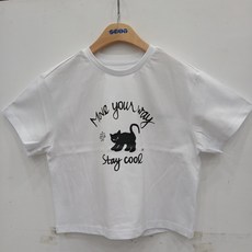 에스핏 주니어키즈 귀염RT SJA304FKRT12 여름 쿨 기본라운드반팔티셔츠_DG