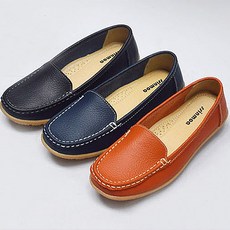 여자로퍼 소가죽 슬립온 발편한 컴포트 데일리 신발 엄마신발 효도화 중년 쿠션 2.8cm
