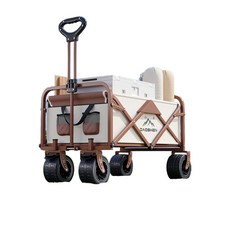 캠핑 웨건 접이식 폴딩 카트 트롤리 대용량 아웃도어 캐리어 운반 레저 수레, 8. 업그레이드두꺼운화이트