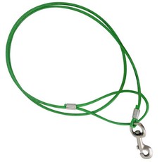 리드줄5mm 이동줄 와이어리드줄 와이어목줄 가벼운목줄 중대형산책 개목줄 개줄 코팅와이어 64022PC 1(pc), 1개