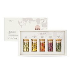 꽃을담다 러블리꽃송이차 선물세트, 러블리꽃송이차 5종, 3개