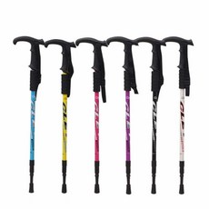 등산스틱 등산지팡이, 정글레오파드티자형 레드