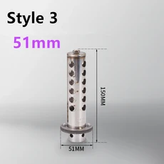 유니버설 아울렛 51mm 48mm 회전 조절 오토바이 배기관 DB 킬러 소음기 소음 제거기 자동 머플러 마후라, 1개