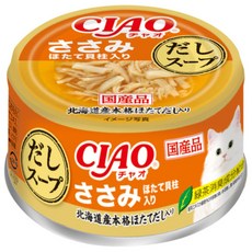 CIAO 貓罐頭 貓咪濕糧 副食罐, 75g, 1個, 濃湯系列A-233（雞肉+干貝）