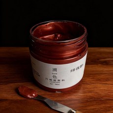 新品 金屬珠光丙烯顏料珠光漆不掉色防水防曬金色銀色牆繪塗鴉顏料 副廠商品, 緋夜酌,100ML 試用裝, 1個