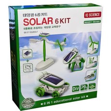 태양광 6KIT 변신 로봇 작동 로보트 놀이 어린이 장난감 교육용 어린이날, 1개