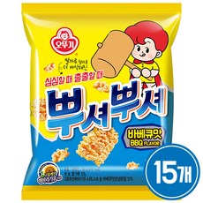 오뚜기 뿌셔뿌셔 바베큐맛, 90g, 15개