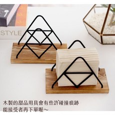 GoGraph 甜點桌外燴餐食展示派對木餐具婚禮佈置桌派對餐台自助吧餐桌裝飾慶生聖誕節, 鐵藝餐巾紙架, 1個