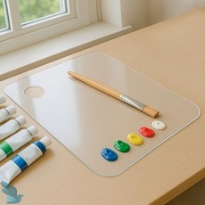 2보급창고 투명 아크릴 팔레트 그림도구