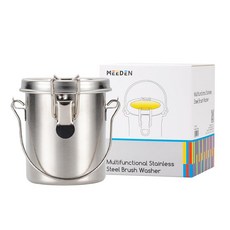 MEEDEN 휴대용 페인트 브러시 와셔: 오일 및 아크릴 페인팅용 스테인리스 스틸 아티스트 클리너 - 스몰 250106 7992052171
