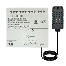 지그비 4CH 온도습도 컨트롤러 릴레이 USB 5V AC85-250V 스마트라이프 투야앱, AC 85-250V