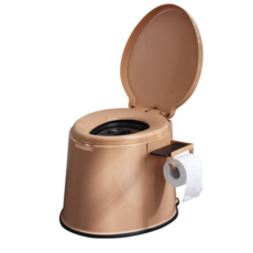 코코프 캠핑 휴대용 변기 이동식소변기 좌변기 간이화장실, 1개, 황토색