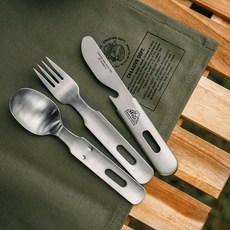 Filter017 日製不鏽鋼三合一餐具組 愛露愛玩 便攜餐具, 1個, Silver, 刀 / 叉 / 湯匙