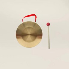 꽹과리 징 작은 죽라추 악기 꾕과리 공연 연주 소형 미니 곡예 국악기, 1개, 22cm 합금