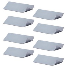 (8개) 실리콘 열 프레스 패드 0.3 x 10.2 x 20.3cm(1/8 x 4 x 8인치) - 양면 폼 프레스 매트 최대 280°C(500°F)까지 내열성 모자 포