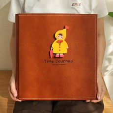 머스코 가족 대용량 사진 수납 포토앨범, 5인치 가로세로 600장, 1매, 레인코트 걸