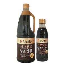 햇살담은 씨간장 양조간장 골드 1.7L+500ml(용) X 2개 / 간장 양조간장, 2박스, 1.7L