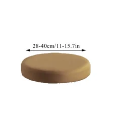 운동의자 이동식 라운드 커버 바 스툴 커버 폴라 플리스 스툴 슬립커버 시트 쿠션 바, 05 Milk silk(polyester)